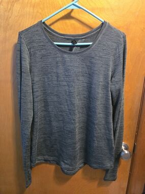 3/$15 90 Degree By Reflex Dark Heather Green Crewneck Top